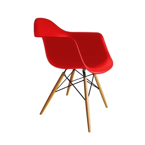 Cadeira Flórida Com Braço Vermelho