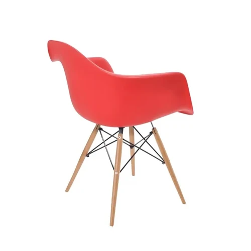 Cadeira Flórida Com Braço Vermelho