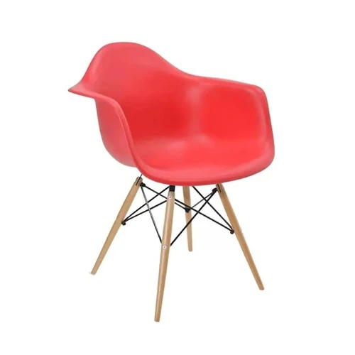Cadeira Flórida Com Braço Vermelho