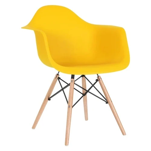 Cadeira Flórida Com Braço Amarelo