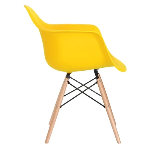 Cadeira Flórida Com Braço Amarelo