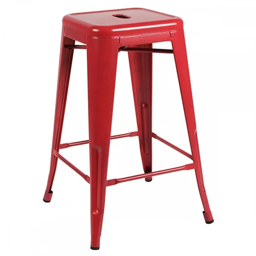Banqueta Berlim Alta Vermelho