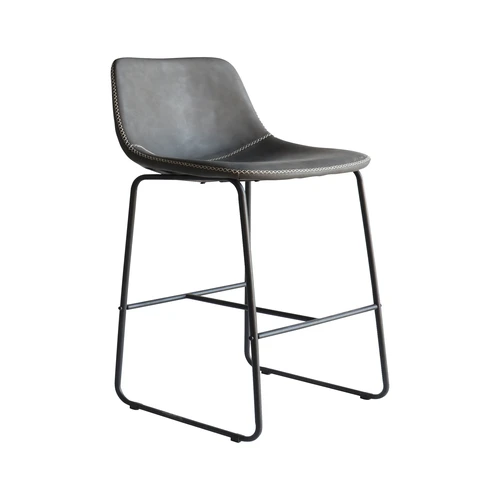 Banqueta Oxford Cinza Vintage