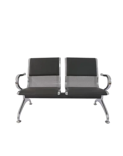 Longarina Dubai Com Estofado 2 Lugares Preto