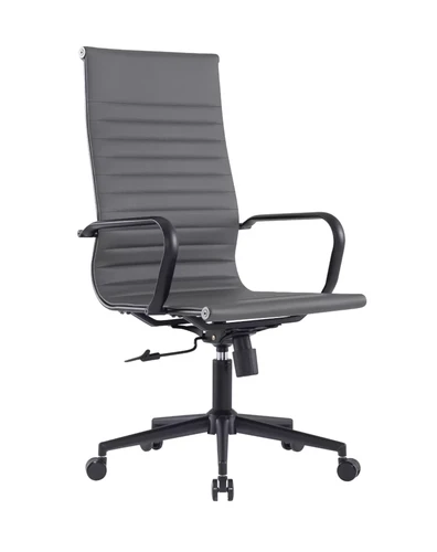 Cadeira Manhattan Black Presidente Cinza