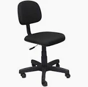 Cadeira Secretaria Sem Braço Preto