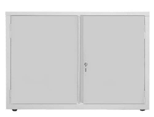 Balcão Baixo De Aço Com 02 Portas E 02 Gavetas